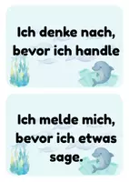 Vorschau - Bildkarten - Klassenregeln für deine Delfinklasse - Seite 3