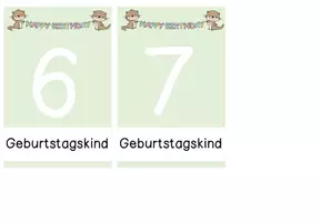 Vorschau - Anderer Materialtyp - Aufsteller für den Geburtstag (Otterklasse) - Seite 1