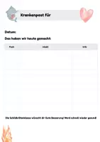 Vorschau - Bildkarten - Krankenpost Krankenmappe für deine Delfinklasse - Seite 3