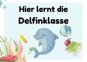 Vorschau - Bildkarten - Süße Türschilder für deine Delfinklasse mehrere Variationen - Seite 1
