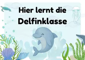 Vorschau - Bildkarten - Süße Türschilder für deine Delfinklasse mehrere Variationen - Seite 2