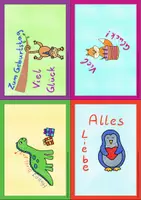 Vorschau - Anderer Materialtyp - Geburtstagskarten zum Ausdrucken, Geburtstag, Grundschule - Seite 3