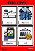 Aperçu - Jeux - THE CITY – 40 Flashcards (Colour and Black & White) - Page 1