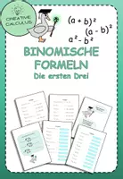 Vorschau - Arbeitsblätter - Materialpaket Binomische Formeln - Seite 1
