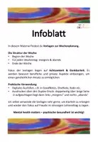 Vorschau - Lehrpläne/Lehrermaterial - Wochenplan: Morgen-Abend-Reflexion für Achtsamkeit & Dankbarkeit - Seite 1