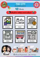 Aperçu - Jeux - THE CITY – 40 Flashcards (Colour and Black & White) - Page de couverture