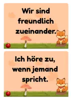 Vorschau - Bildkarten - Regeln für deine Fuchsklasse zur Einschulung - Seite 2