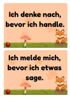 Vorschau - Bildkarten - Regeln für deine Fuchsklasse zur Einschulung - Seite 3