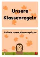 Vorschau - Bildkarten - Klassenregeln für deine Igelklasse - Seite 1