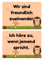 Vorschau - Bildkarten - Klassenregeln für deine Igelklasse - Seite 2