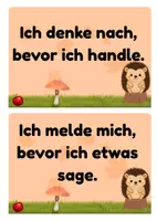 Vorschau - Bildkarten - Klassenregeln für deine Igelklasse - Seite 3
