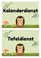 Vorschau - Bildkarten - Klassendienste für deine Igelklasse zur Einschulung - Seite 3