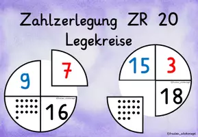 Vorschau - Arbeitsblätter - Legekreise ZR 20 - Zahlzerlegung - Deckblatt