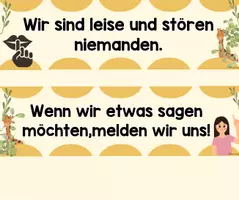 Vorschau - Bildkarten - Klassenregeln für die Giraffenklasse - Seite 3