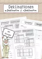 Vorschau - Arbeitsblätter - Latein: a- & o-Deklination (Merkblätter, Aufgaben & Interactive) - Deckblatt
