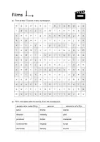 Vorschau - Arbeitsblätter - Films Word Search: Vocabulary (English) - Seite 2