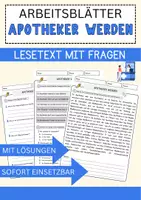 Vorschau - Arbeitsblätter - Unterrichtsmaterial Berufe: Lesetexte, Quizfragen und Reflexionsaufgaben - Seite 1