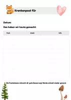 Vorschau - Bildkarten - Krankenmappe/ Krankenpost für deine Fuchsklasse - Seite 3