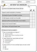 Vorschau - Arbeitsblätter - Der Beruf des Ingenieurs Arbeitsblätter mit Fragen Lesetraining mit Lösungen Lesetext - Seite 2