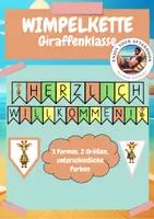 Vorschau - Mal- und Bastelvorlagen - Giraffenklasse Starterpaket – Tafelmaterial, Klassendienste, Kalender & mehr - Seite 1
