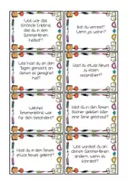 Vorschau - Spiele - Gesprächskarten neues Schuljahr Deutsch Grundschule Sek 1 DaZ - Seite 3
