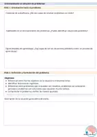 Vista previa - Hojas de trabajo - Proceso de solución de problemas - página 1