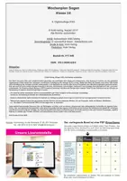 Vorschau - Arbeitsblätter - Wochenplan Sagen Klasse 3-4 | Lesetexte, Textverständnis, Loreley, Drachen, Riesen, Differenzierung | Deutsch Grundschule Klasse 3-4 Lösungen - Seite 1