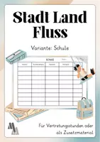 Vorschau - Spiele - Stadt Land Fluss / Variante: Schule / Vertretungsstunde - Deckblatt