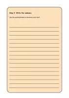 Vorschau - Arbeitsblätter - Writing a summary (fact + task sheet) - Seite 2