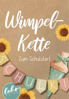 Vorschau - Mal- und Bastelvorlagen - Wimpelkette - Wachsendes Materialpaket mit Vorlagen zum selber Gestalten - Seite 1