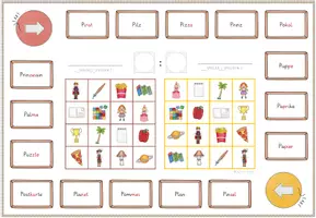 Vorschau - Unterrichtsreihen - Buchstabe P, Freiarbeitsmaterial zur Einführung Buchstabe P, 4x Domino, 2x Bingo, 1x Bingo Tafelmaterial, mehrfach differenziert, mit Selbstkontrolle - Seite 3