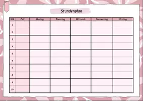 Vorschau - Lehrpläne/Lehrermaterial - Paket: Notenübersicht, Stundenplan & 2x Wochenplaner (rosa) - Seite 2