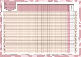Vorschau - Lehrpläne/Lehrermaterial - Paket: Notenübersicht, Stundenplan & 2x Wochenplaner (rosa) - Seite 1