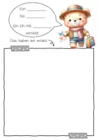 Vorschau - Arbeitsblätter - Bärenklasse Reisetagebuch zum freien Schreiben - Seite 2