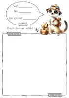 Vorschau - Arbeitsblätter - Erdmännchenklasse Reisetagebuch zum freien Schreiben - Seite 2