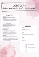 Vorschau - Arbeitsblätter - Begriffslexikon LGBTQIA+ - Liebe, Freundschaft und Sexualität - Deckblatt