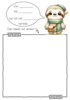 Vorschau - Arbeitsblätter - Faultierklasse Reisetagebuch zum freien Schreiben - Seite 2