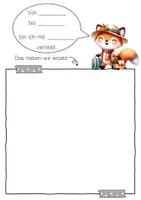 Vorschau - Arbeitsblätter - Fuchsklasse Reisetagebuch zum freien Schreiben - Seite 2
