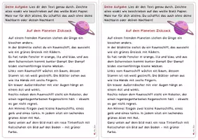 Vorschau - Arbeitsblätter - Zeichengeschichten / Lesen / Deustch / Kunst / Vertretung - Seite 3