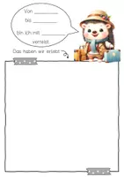 Vorschau - Arbeitsblätter - Igelklasse Reisetagebuch zum freien Schreiben - Seite 2