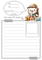 Vorschau - Arbeitsblätter - Igelklasse Reisetagebuch zum freien Schreiben - Seite 3