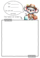Vorschau - Arbeitsblätter - Koalaklasse Reisetagebuch zum freien Schreiben - Seite 2