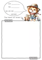 Vorschau - Arbeitsblätter - Löwenklasse Reisetagebuch zum freien Schreiben - Seite 2