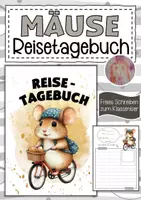 Vorschau - Arbeitsblätter - Mausklasse Reisetagebuch zum freien Schreiben - Deckblatt
