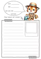 Vorschau - Arbeitsblätter - Tigerklasse Reisetagebuch zum freien Schreiben - Seite 3