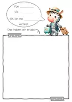 Vorschau - Arbeitsblätter - Zebraklasse Reisetagebuch zum freien Schreiben - Seite 2