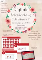 Vorschau - Präsentationen/Tafelbilder - Digitale Schreibschrift Schulausgangsschrift Schreibrichtung in Bewegung #rabattraketen25 - Deckblatt