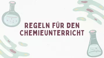Vorschau - Präsentationen/Tafelbilder - Chemieunterricht: Belehrung und Regeln - Seite 1