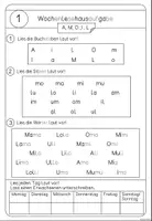 Vorschau - Arbeitsblätter - Wochenlesehausaufgaben (differenziert)+ Silbenschrift - Seite 2