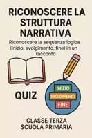 anteprima - Quiz - Riconoscere la Struttura Narrativa - Pagina di copertina
